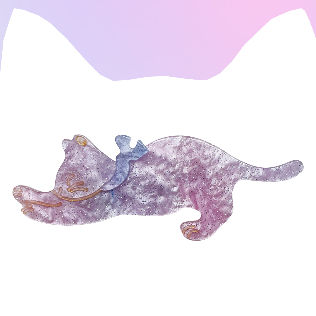 Lavender Cat Hair Clip